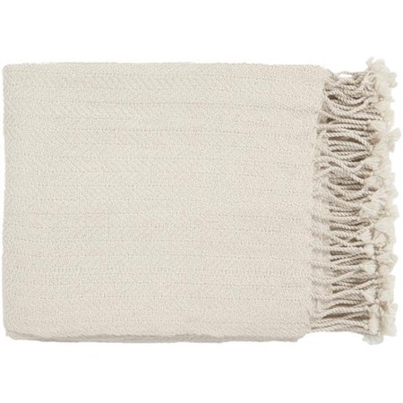 SURYA Surya Rug TUR8400-5060 Rectangle Off White Throw 50 x 60 in. TUR8400-5060